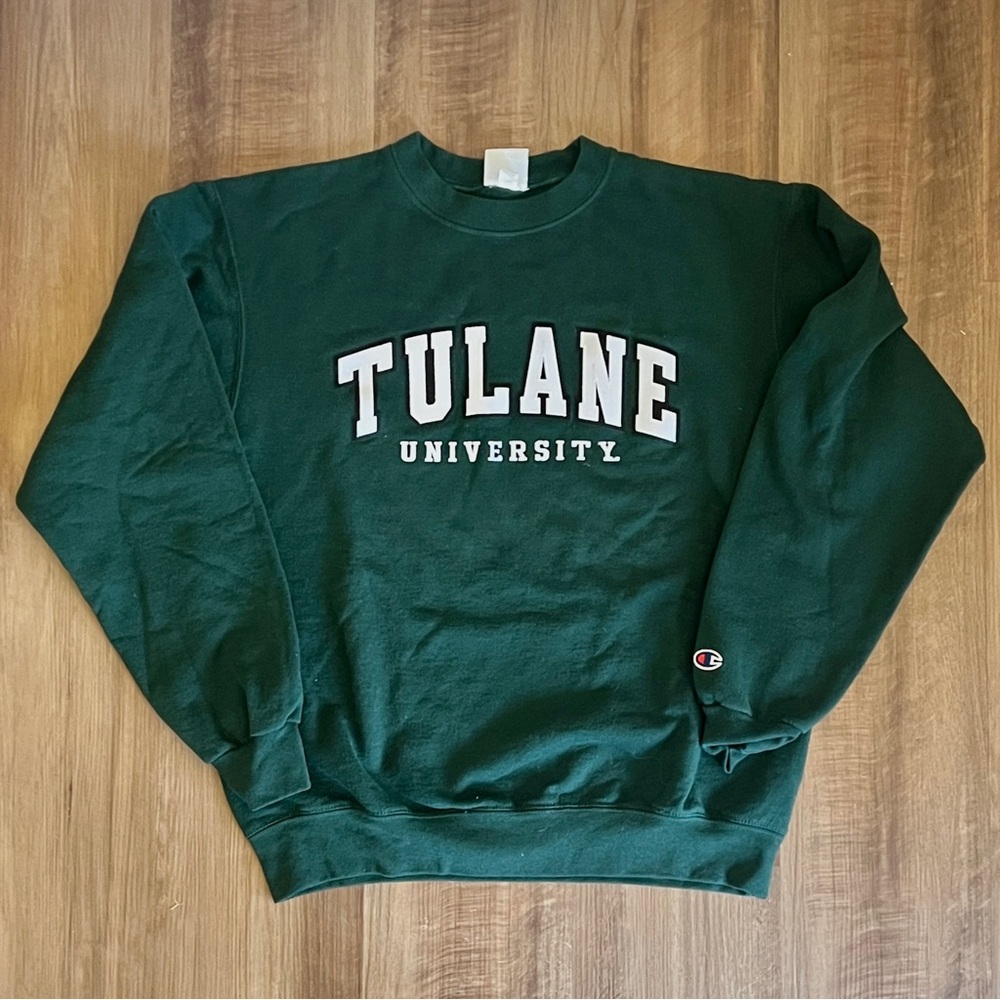 Champion Men's Crewneck Sweater in Dark Green Size Medium NWOT